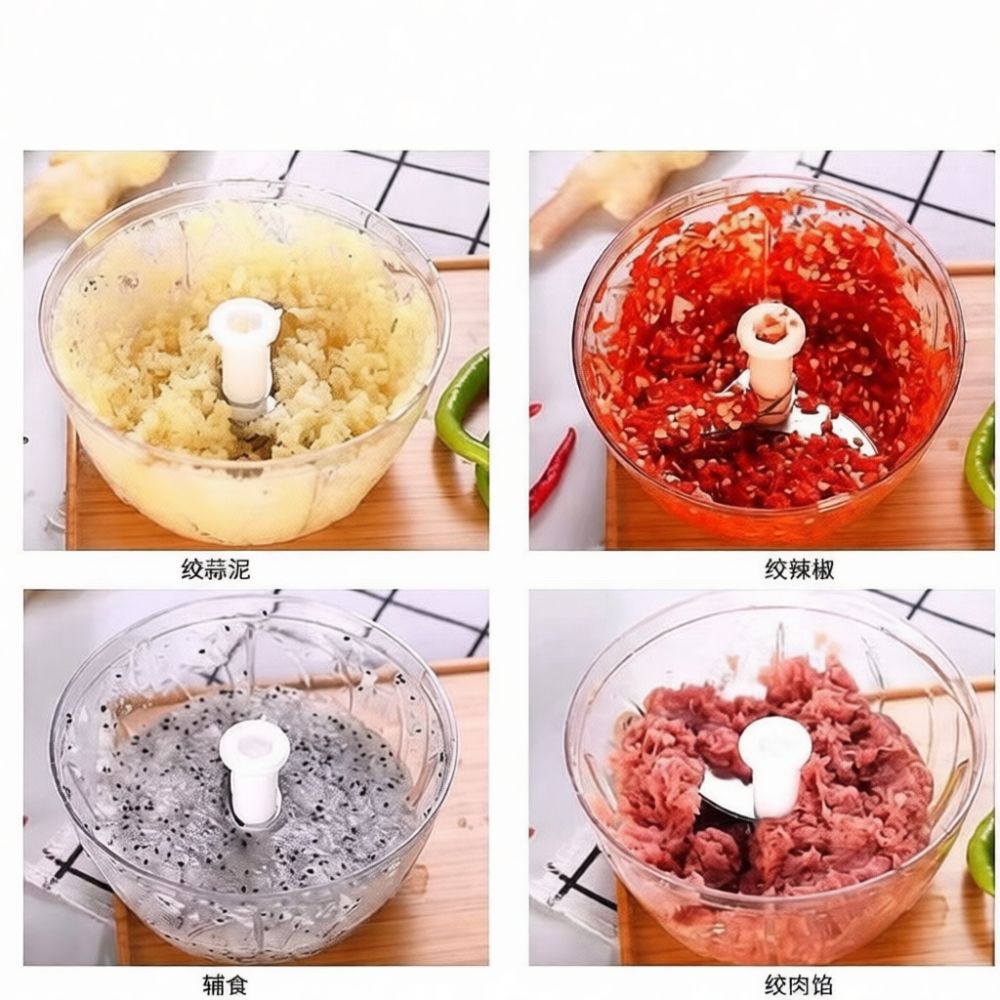 Kitchen Helper Gadgets - Picador de alho manual, processador de