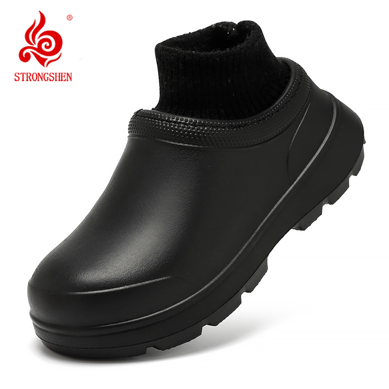 Kitchen Gadgets For Men - STRONGSHEN-Sapatos impermeáveis antiderrapantes para homens, sapatos