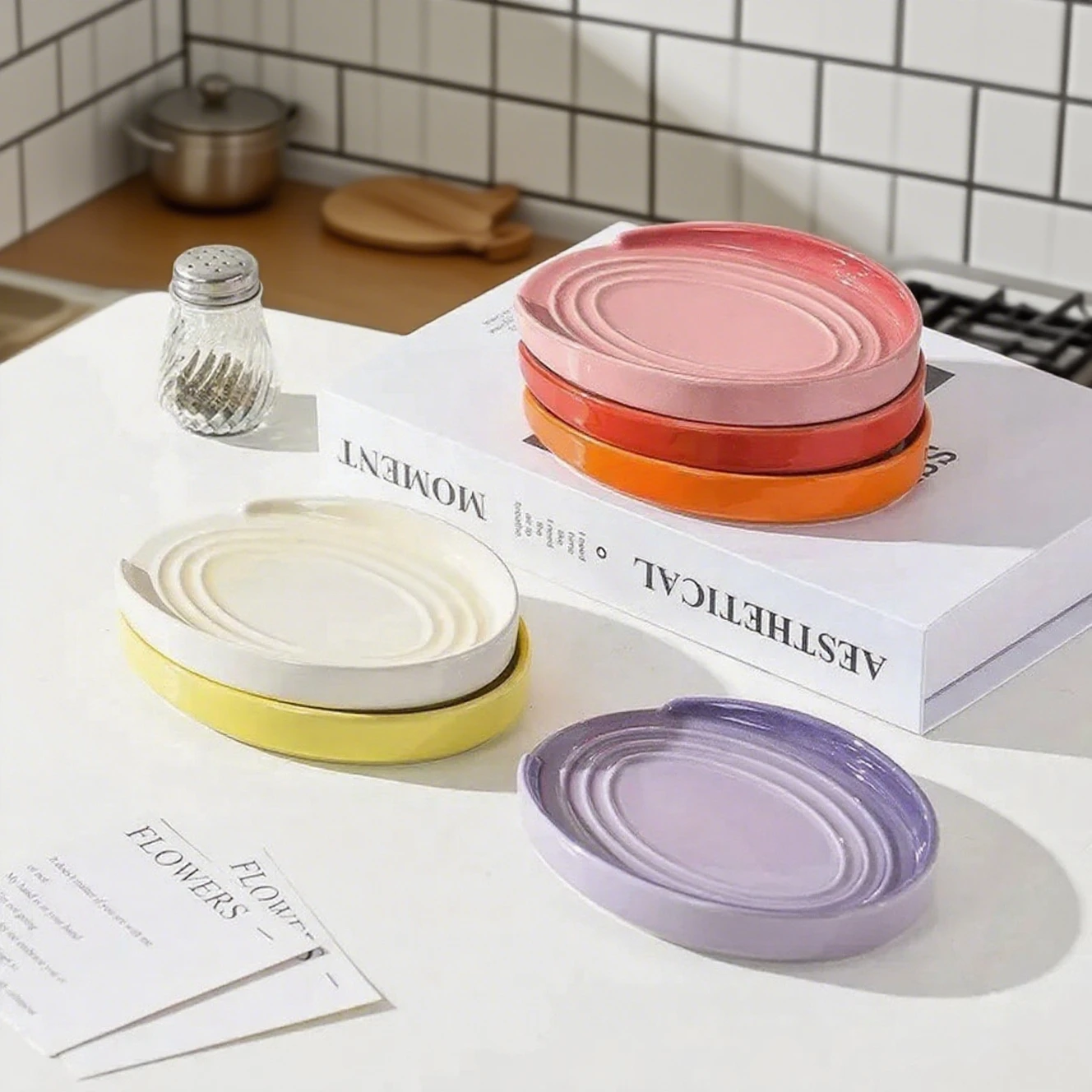 Descanso de colher de porcelan - Kitchen Helper Gadgets avaliação e preço
